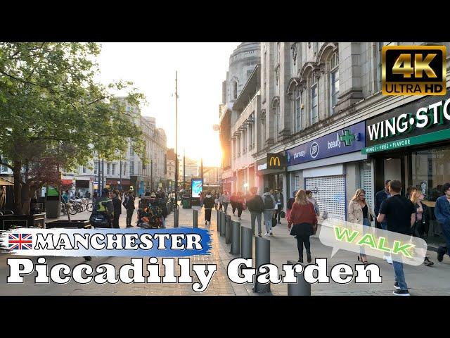 Piccadilly Garden, Manchester, UK [4K]