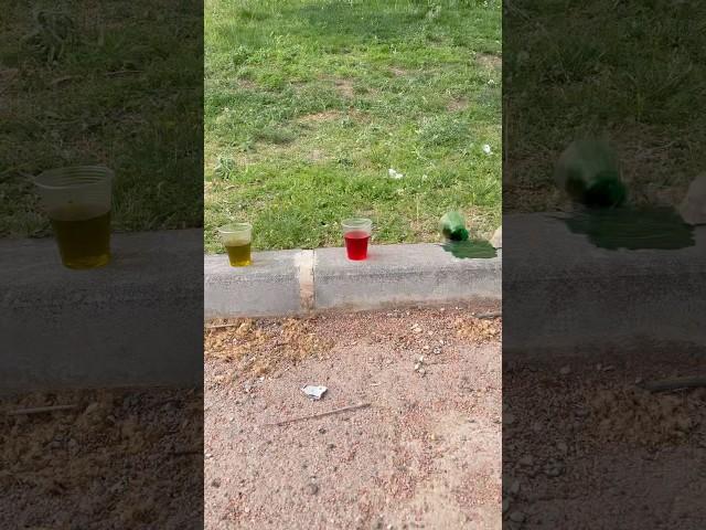 تحدي كب العصير الملونوالنتيجة‼️