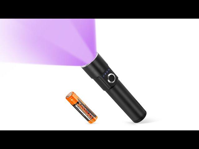 Foxhawk Rechargeable UV black light flashight