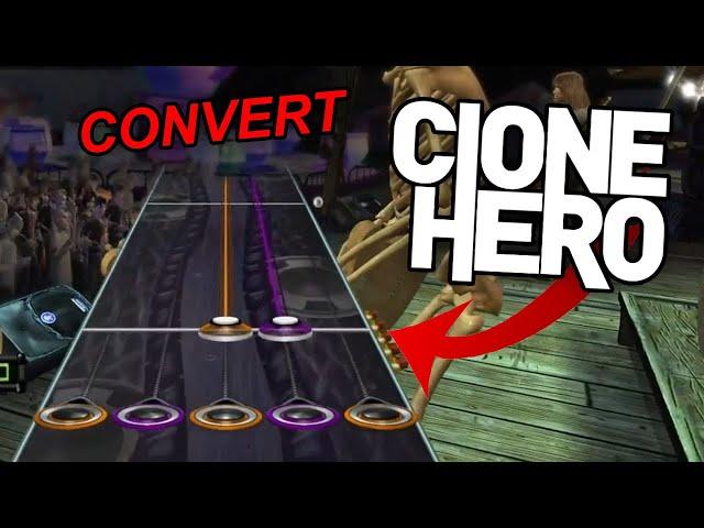 Convert a Clone Hero Custom Song for Guitar Hero World  Tour Definitive Edition!