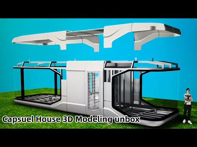 How the VOLFERDA Capsule House is Assembled? 3D Modeling to Analyze the Structure.