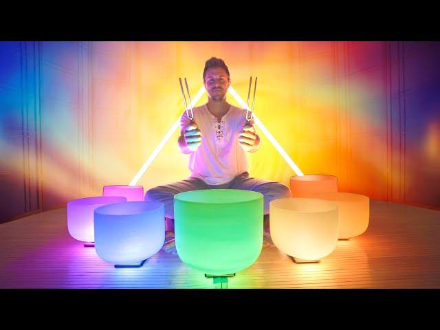 Chakra Restoration Sound Bath | Singing bowls music for aligning Chakras | Meditation | Challenge