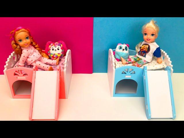 Elsa and Anna toddlers new room makeover