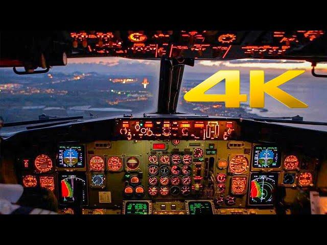 Boeing classic 737-400 | Amazing breakthrough in Kaunas | Cockpit view