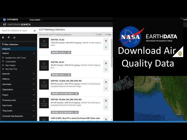 Download Air Quality Data from Earth Data || NASA Earth Data