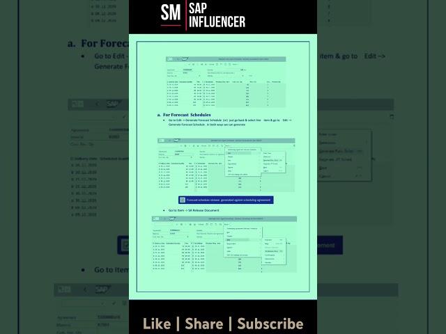 SAP S/4 HANA: POV- Scheduling Agreements in SAP MM #saponline #sapmm #pov #sap #sapmodules #sapscm