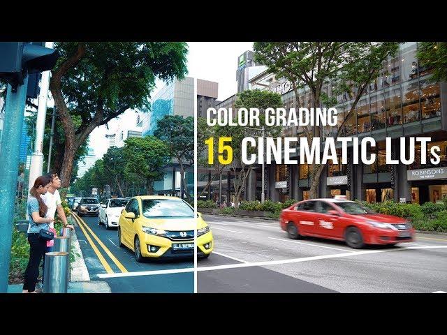 15 Cinematic LUTs for Color Grading (Demo)