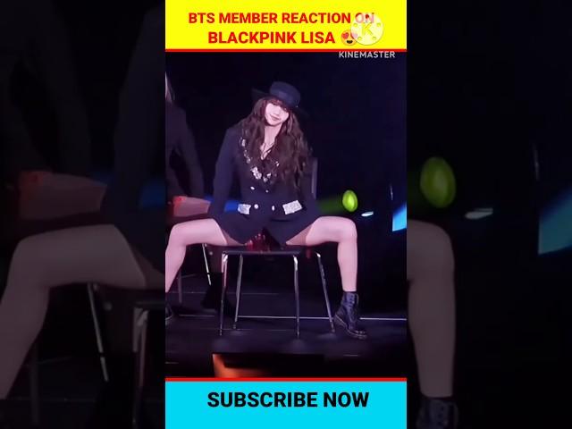 BTS Reaction On Blackpink Lisa #shorts #bts #blackpink #kpop #lisa