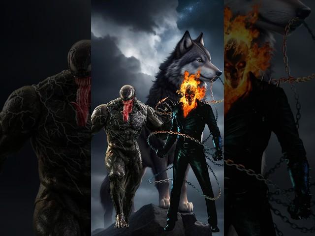 Marvel Characters + Ghost Rider Fusion- marvel characters edit #shorts