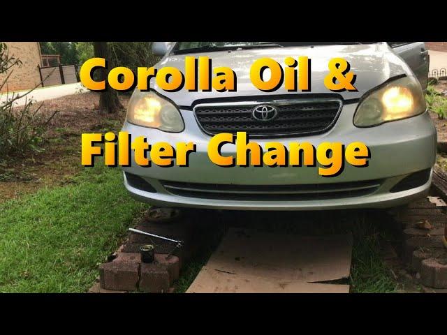 Toyota Corolla Oil & Filter Change 2003-2013