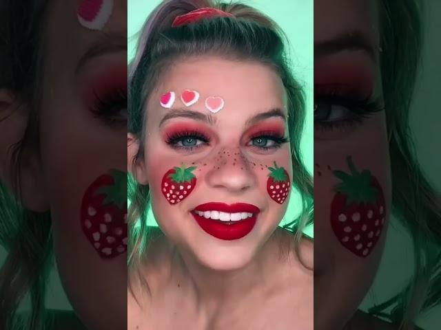 TAKE OFF MY STRAWBERRY EMOJI MAKEUP WITH ME!? #shorts