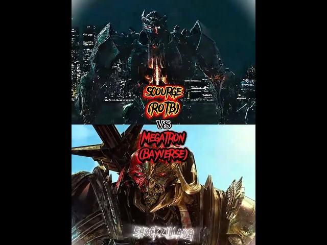 Megatron (Bayverse) vs Scourge (ROTB) |#transformers #transformersriseofthebeasts