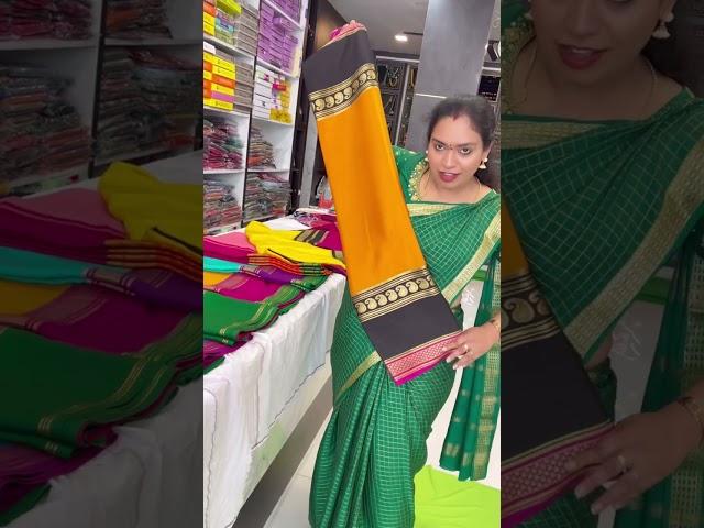 KSIC  ತರನೇ ಇರುವಂತಹ ಪ್ಯೂರ್ ಮೈಸೂರ್ ಕ್ರೆಪ್ saree 12240 rs book now at 9731013532