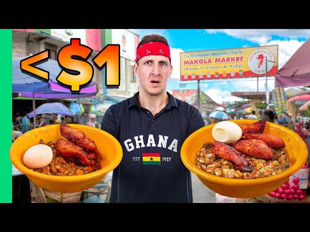 CHEAPEST African Street Food!! Ghana’s Giant Outdoor Market!!