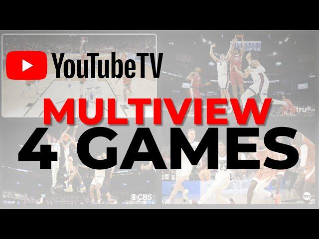 YouTube TV Launches New Multiview Feature! Here's How to Watch 4 Games at Once