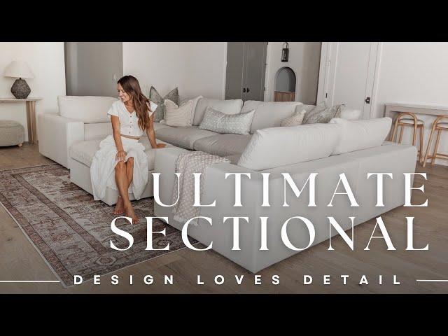 NEW BUILD LIVING ROOM REVEAL - The Perfect Modular Sectional with Product Links!