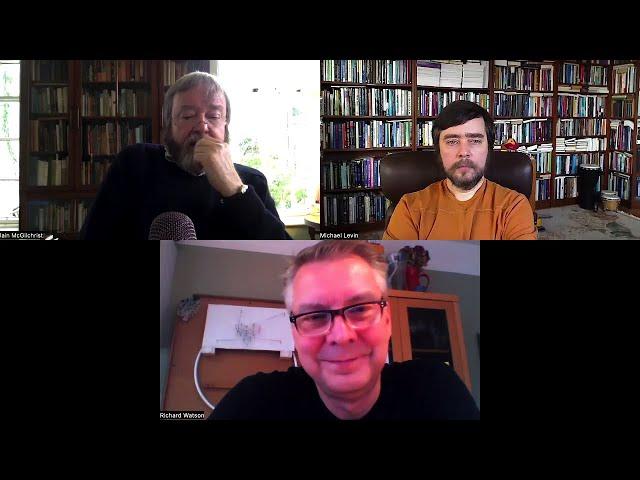 Conversation between Richard Watson, Iain McGilchrist, and Michael Levin