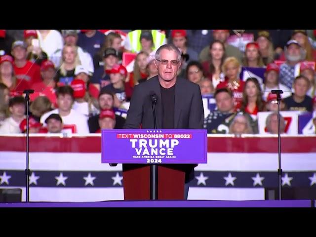 Hall of Fame Quarterback Brett Favre Speaks at President Trump's Rally in Green Bay, Wisconsin