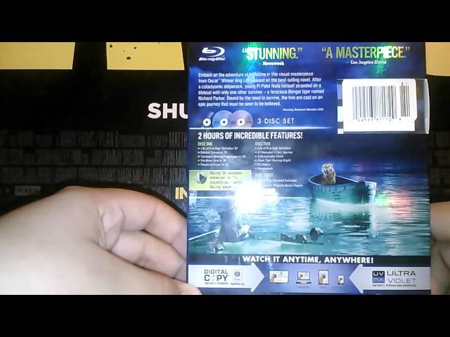 Life Of Pi - 3 Disc Collector's Edition - Blu-Ray 3D Unboxing