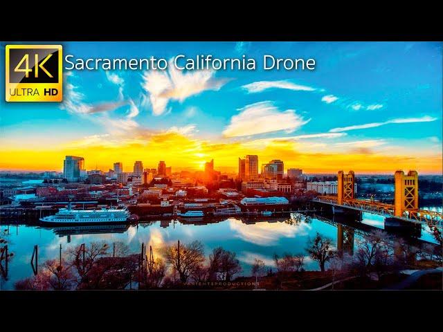 Sacramento, California, USA - 4K Drone Video