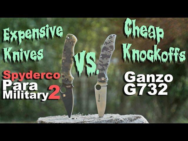 The Difference Between An Expensive Knife vs Cheap Knockoff:  Spyderco vs Ganzo