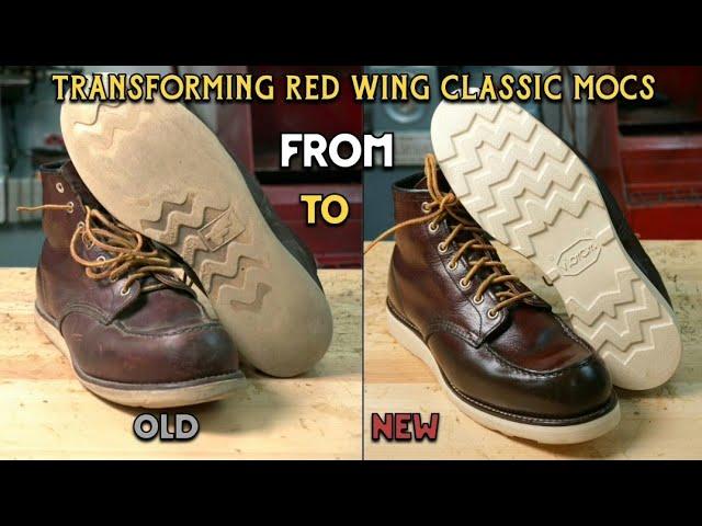 From Old to New: Red Wing Classic Moc  Sole Transformation with Vibram (4014 CRISTY)