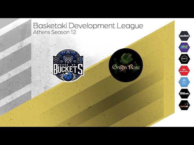 Basketaki The League - House of Buckets Vs Green Rose BC (23/11/2024)