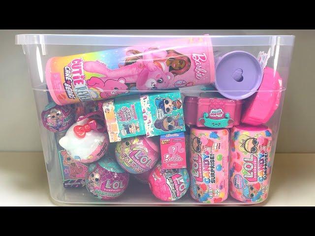 90 Minutes NO TALKING Relaxing Unboxing ASMR Sounds with LOL Dolls Barbie Care Bears Cutie Reveal