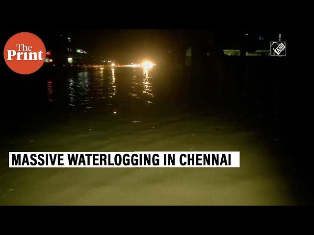 Heavy rains cause massive waterlogging in Chennai, IMD issues flood alert