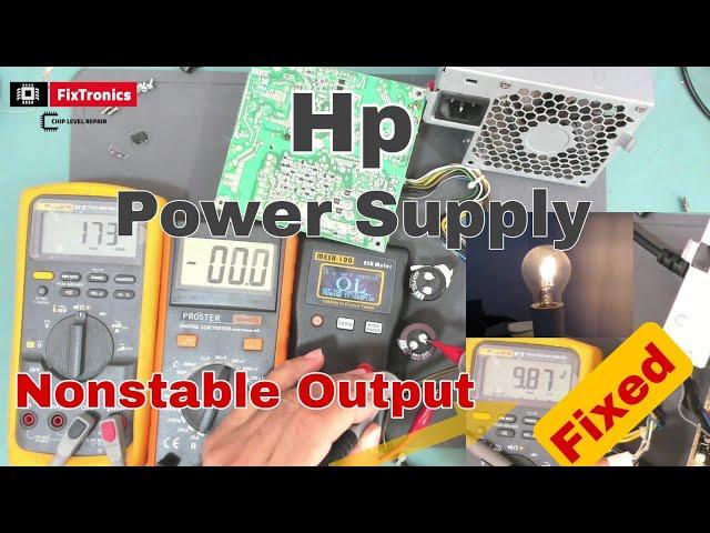 Hp PS 4241 9HA Power Supply Repair || Missing Standby Voltage || Fluctuating Output