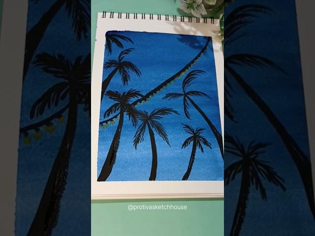 OMG  ||Easy and Simple Painting ️#youtubeshorts #watercolor #artist #trend #shorts #artideas