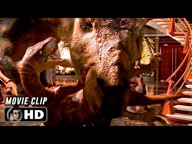 T-Rex Vs Raptors Scene | JURASSIC PARK (1993) Movie CLIP HD