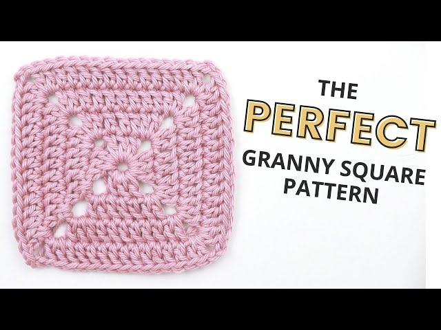 The PERFECT Granny Square Pattern | STEP BY STEP Crochet Tutorial For Beginners