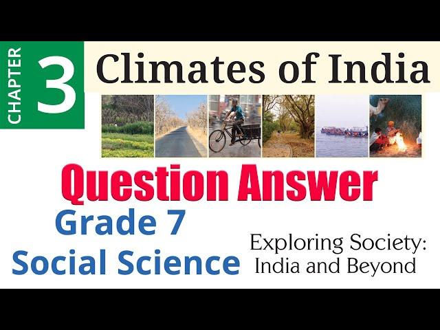 3. Climates of India (Question Answer) | Grade 7 Social Science (Geography)