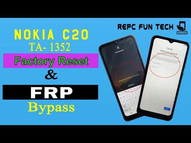 nokia c20 hard reset | nokia c20 ta-1352 frp bypass | nokia c20 pattern unlock