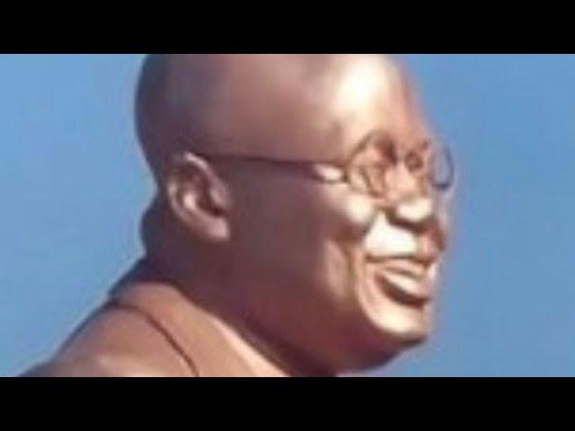 Akufo Addo lands in TROUBLE for unveiling his own statue Infront of a government hospital