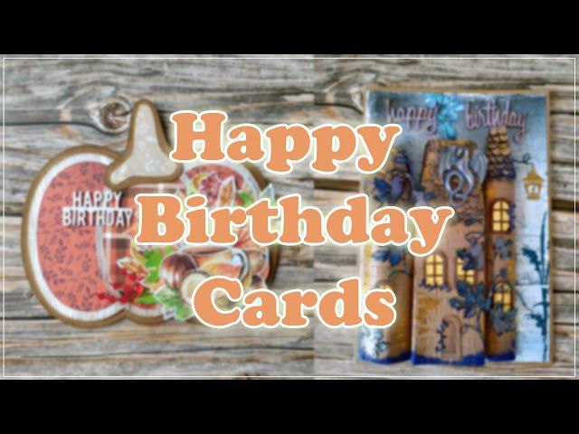 Happy Birthday Cards / Handzy Craft / Pumpkin card/ Castle card