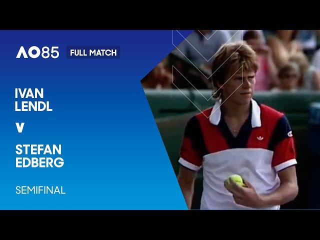 Ivan Lendl v Stefan Edberg Full Match | Australian Open 1985 Semifinal