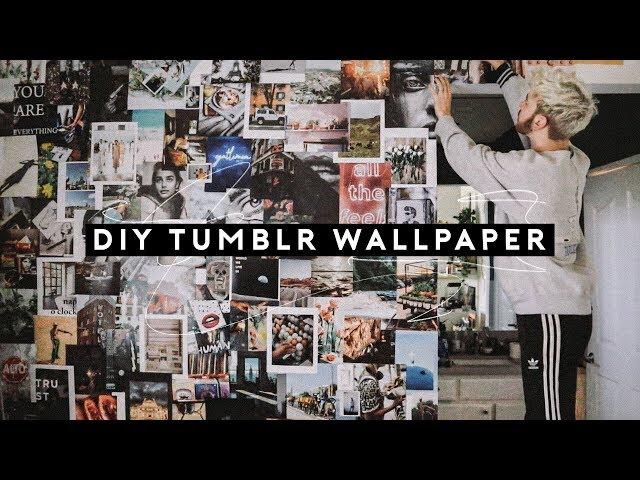 DIY Tumblr Wallpaper - Faux Wallpaper Accent Wall (2018) // Lone Fox