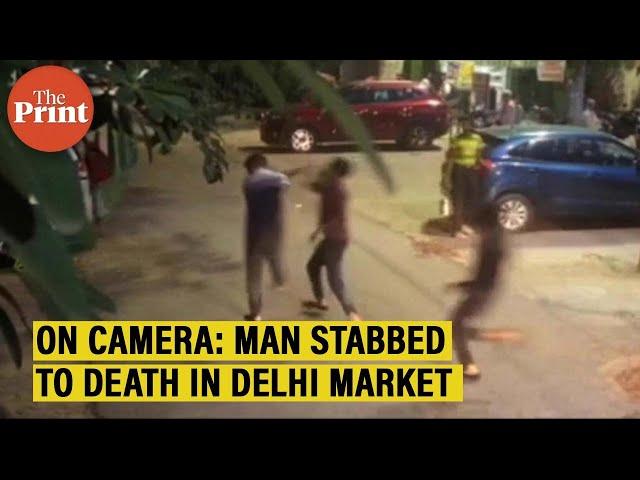 On camera: Men assault, stab 25-year old in a crowded Delhi market