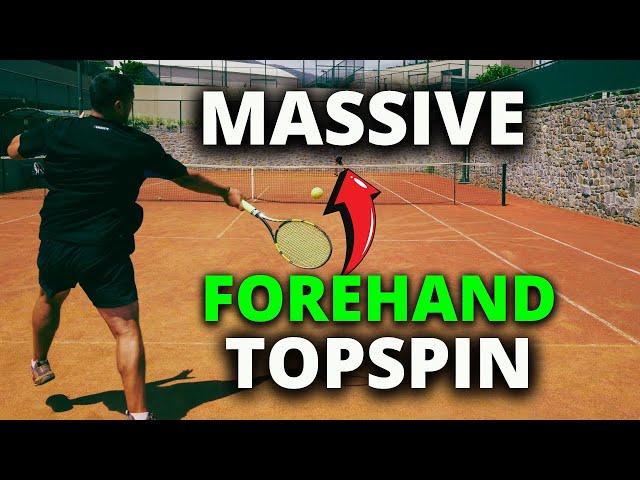 How To Hit MASSIVE Topspin on your Forehand (Tennis Forehand Technique)