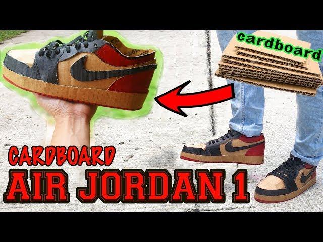 HOW TO MAKE CARDBOARD SHOES:  AIR JORDAN 1