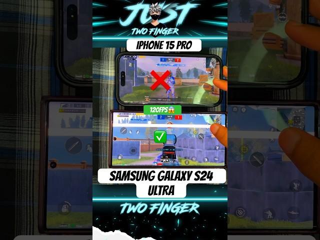 120FPS TESTING IN PUBGIPHONE 15 PRO VS SAMSUNG S24 ULTRA#120fps #testing #bgmi #pubg #tdm