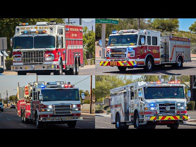 Federal Q Siren Responses Compilation |Firetrucks Responding|