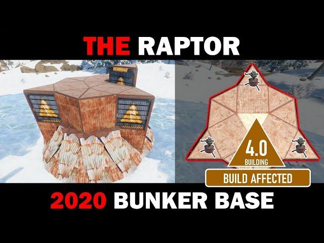 Raptor - Solo/Duo-Trio Bunker Base 2020 | RUST