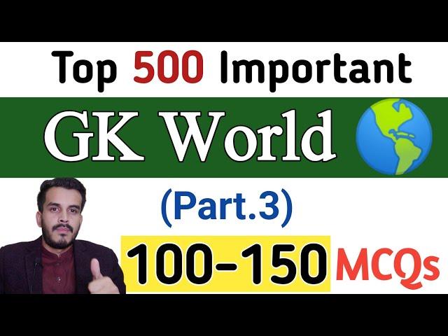 Top 500 most important Gk World questions|Part.3|Hub of iQ Gk|