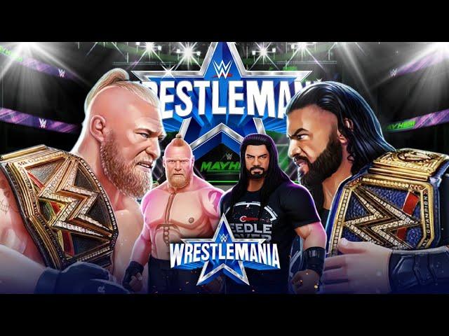 WrestleMania 38 | Champion vs Champion | Roman reigns vs Brock Lesnar | WWE Mayhem