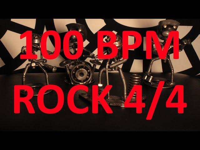 100 BPM - ROCK - 4/4 Drum Track - Metronome - Drum Beat