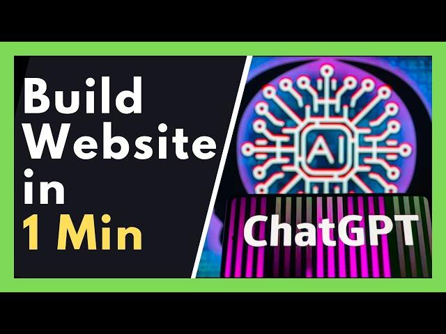 Build website in 1 min using ChatGPT