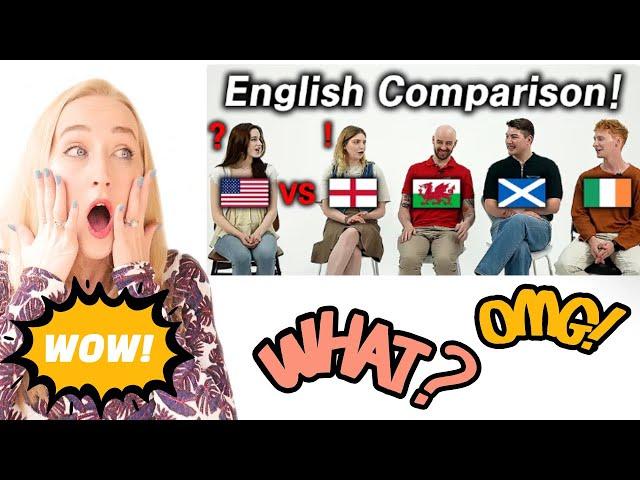 American Shocked by ENGLISH from England, Scotland, Ireland and Wales - Brits React!